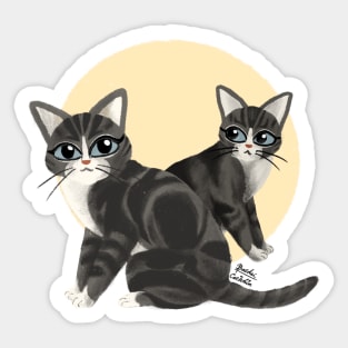 Lovely kitties Sticker